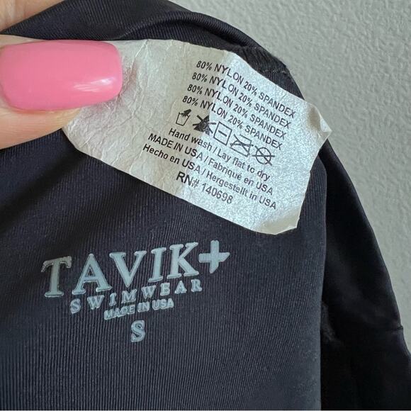 Tavik + Swimwear Black High Waist Bikini Bottom Small - Picture 4 of 5
